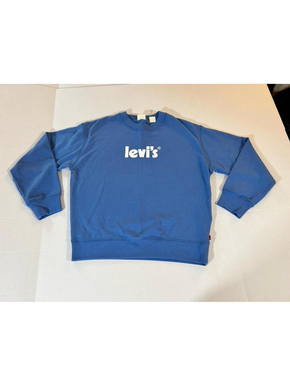 Levi's Graphic Standard Crewneck Long Sleeve Sweatshirt, Logo Size Small Women